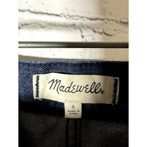 MADEWELL LADIES DENIM MINI WRAP SKIRT (6) WORN ONCE EUC A-151 - Picture 3 of 5